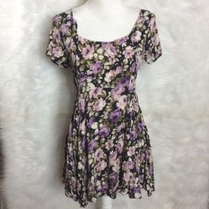 Kimchi Blue floral Skater dress Size M